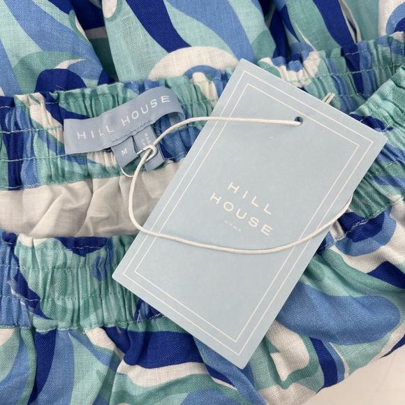 Hill House Paz Skirt Ocean Kaleidoscope Blue Green A-Line Ruffle Mini Skirt NWT - Picture 5 of 7